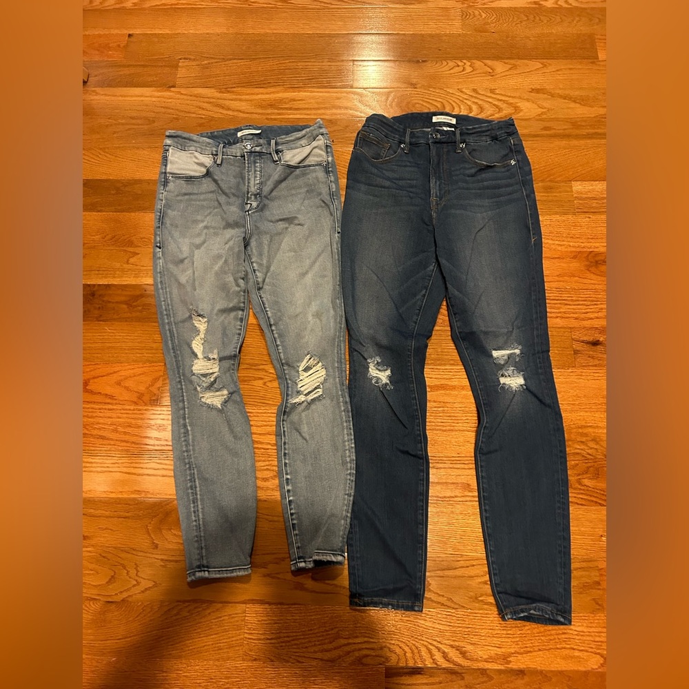 NWOT Good American Good Waist and Good Waist Crop Lot of 2 8/29